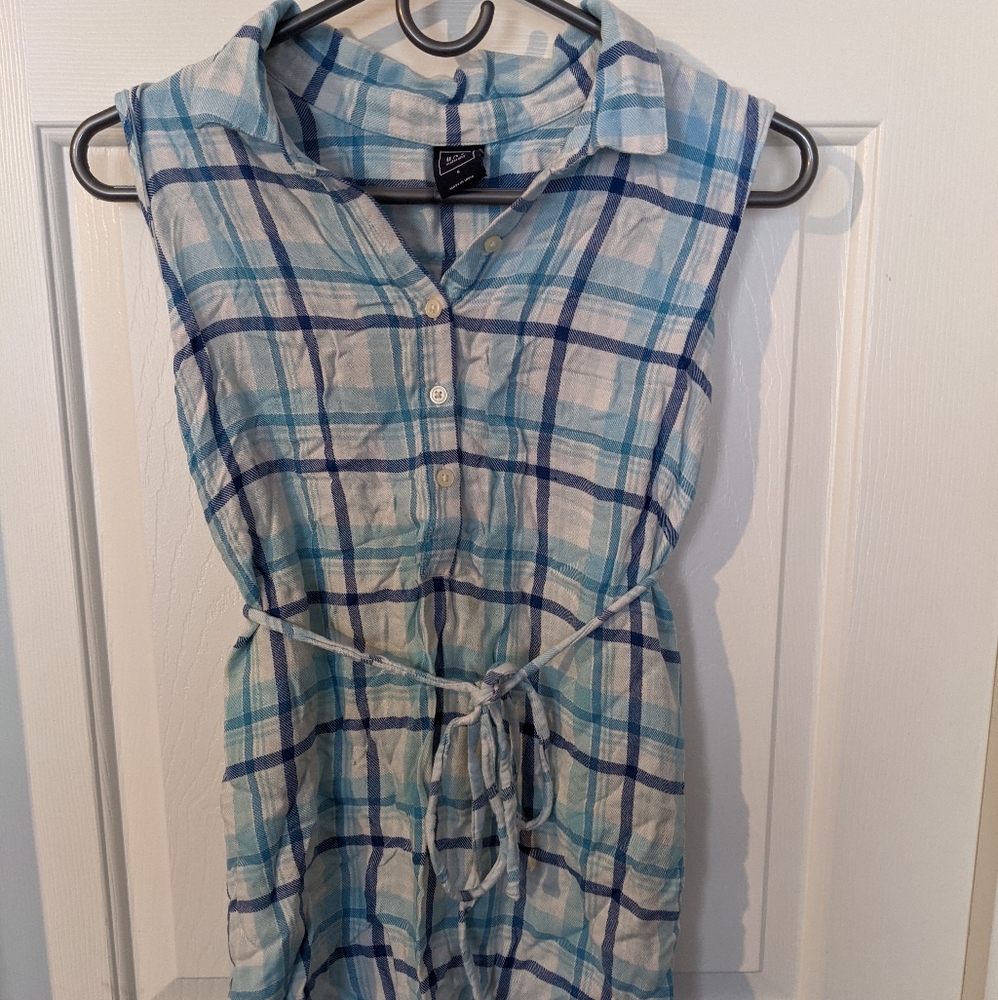 Maternity plaid tank